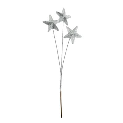 Glitter Star x 3 Spray - Silver