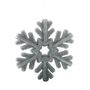 Glitter Snowflake Hanging Decoration - Silver - 37cm