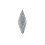 Glitter Drop Hanging Decoration - Silver - 18cm