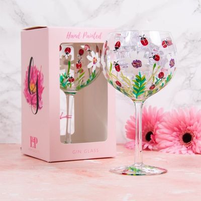 Ladybirds Gin Glass