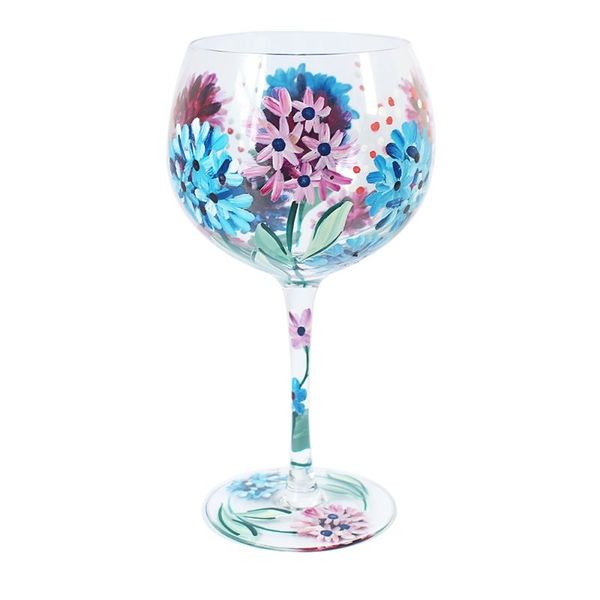 Hydrangea Gin Glass