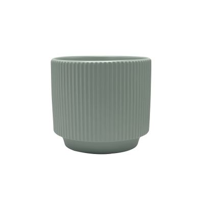 Hortus Tokyo Ceramic Pot - Matt Grey - Dia16 x H13cm