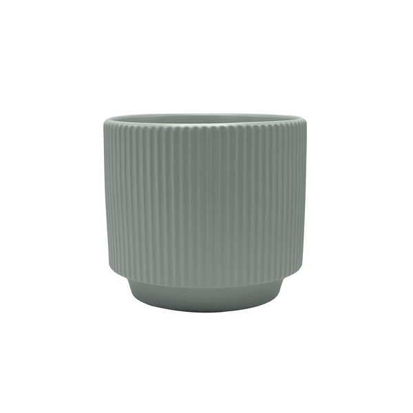 Hortus Tokyo Ceramic Pot - Matt Grey - Dia16 x H13cm
