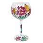 Pink Hydrangea Gin Glass