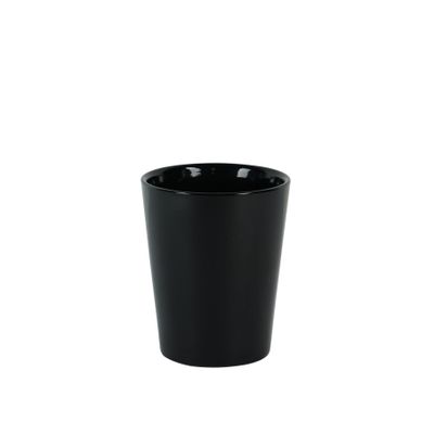 Hortus Vienna Ceramic Pot - Glossy Black  - Dia10 x H12cm