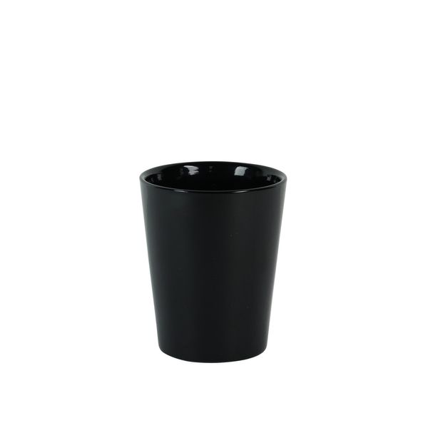 Hortus Vienna Ceramic Pot - Glossy Black  - Dia10 x H12cm