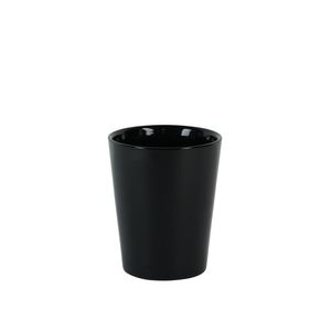 Hortus Vienna Ceramic Pot - Glossy Black  - Dia10 x H12cm