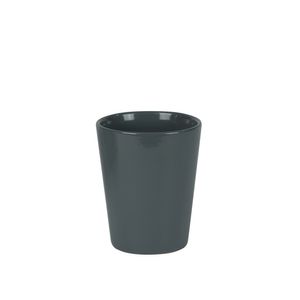 Hortus Vienna Ceramic Pot - Glossy Grey - Dia10 x H12cm