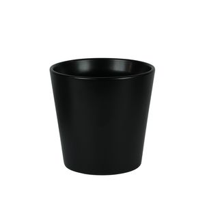 Hortus Vienna Ceramic Pot - Matt Black - Dia14 x H15cm