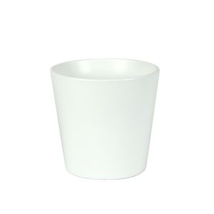 Hortus Vienna Ceramic Pot - Matt  White - Dia14 x H15cm