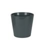 Hortus Vienna Ceramic Pot - Glossy Grey - Dia14 x H15cm