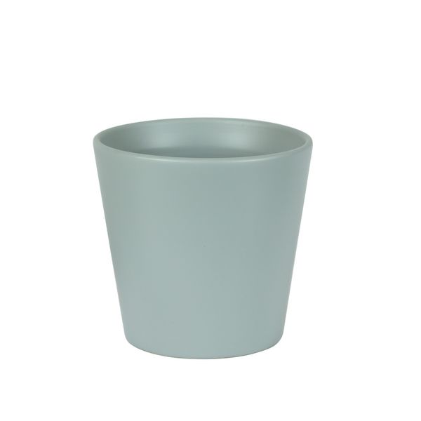 Hortus Vienna Ceramic Pot - Matt Grey - Dia14 x H15cm