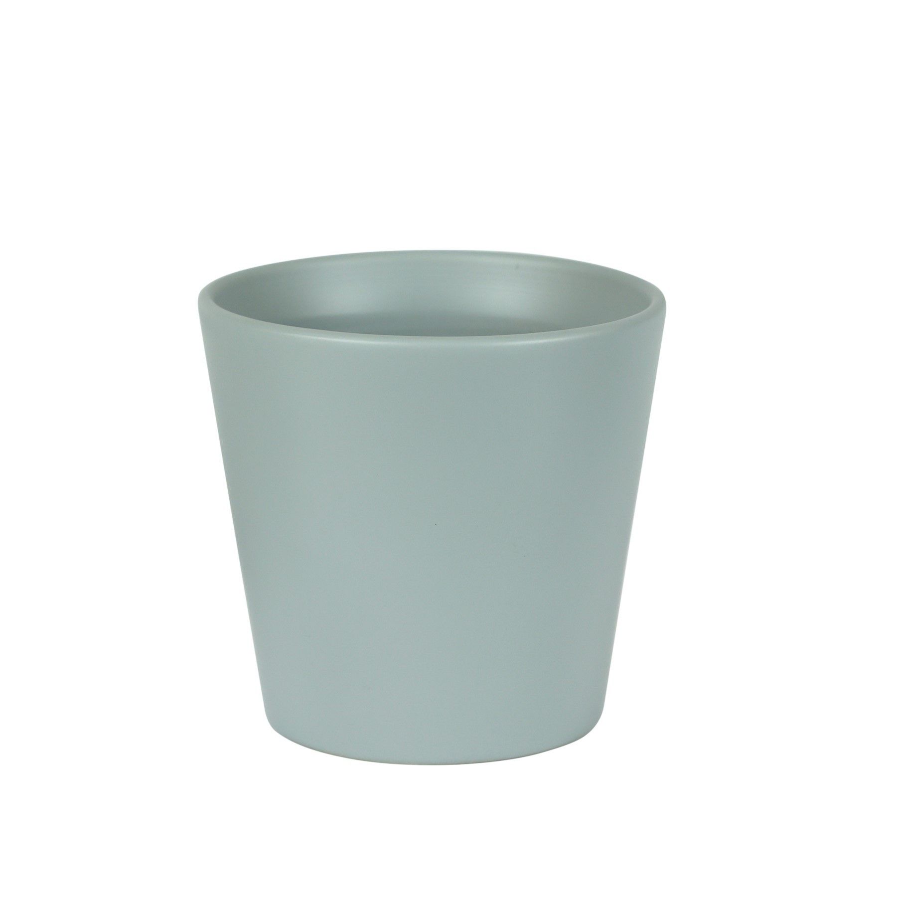 Hortus Vienna Ceramic Pot - Matt Grey - Dia14 x H15cm