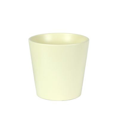 Hortus Vienna Ceramic Pot - Matt Cream - Dia14 x H15cm