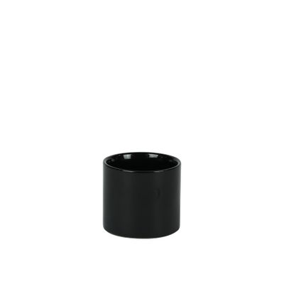 Hortus Sofia Ceramic Pot - Glossy Black -Dia 8 x 7cm