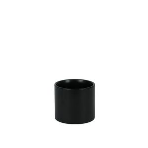 Hortus Sofia Ceramic Pot - Matt Black -Dia 8 x 7cm