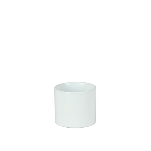 Hortus Sofia Ceramic Pot - Glossy White -Dia 8 x 7cm