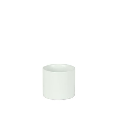 Hortus Sofia Ceramic Pot - Matt White -Dia 8 x 7cm