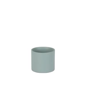 Hortus Sofia Ceramic Pot - Matt Grey -Dia 8 x 7cm