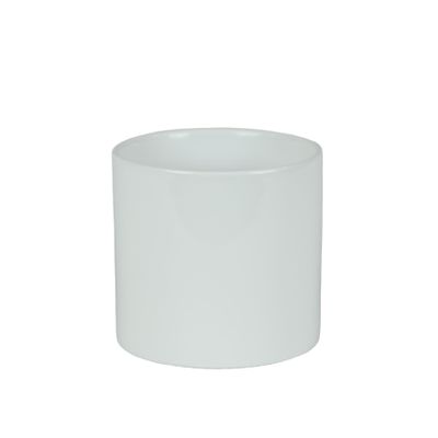 Hortus Sofia Ceramic Pot  - Glossy  White - Dia14 x H13cm