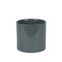 Hortus Sofia Ceramic Pot  - Glossy Grey - Dia14 x H13cm