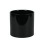 Hortus Sofia Ceramic Pot - Glossy Black -Dia 15 x H16cm