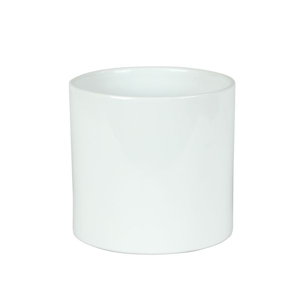 Hortus Sofia Ceramic Pot - Glossy White -Dia15 x H16cm