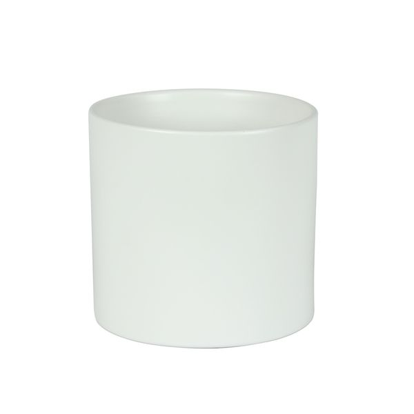 Hortus Sofia Ceramic Pot - Matt White -Dia15 x H16cm