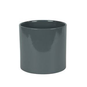 Hortus Sofia Ceramic Pot - Glossy Grey -Dia15 x H16cm