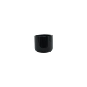Hortus Havana Ceramic Pot - Glossy Black - Dia8 x H7cm