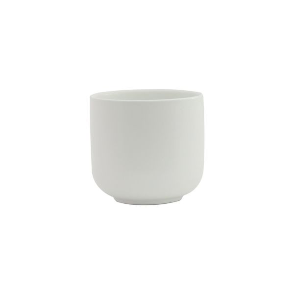 Hortus Havana Ceramic Pot - Matt White - Dia14 x H13cm