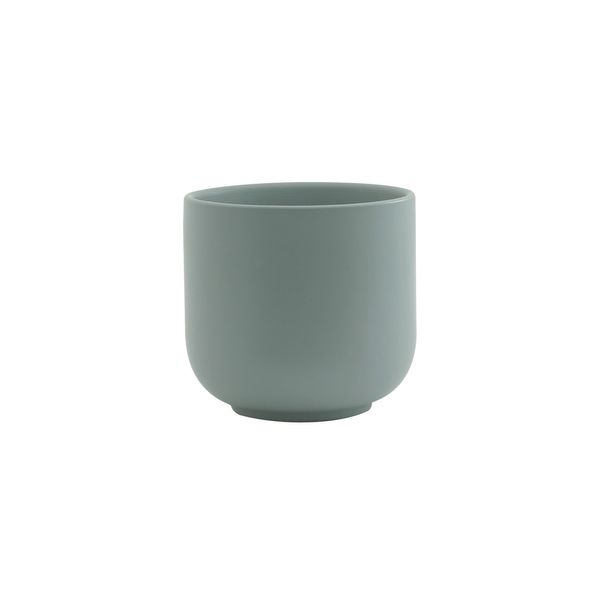Hortus Havana Ceramic Pot - Matt Grey - Dia14 x H13cm
