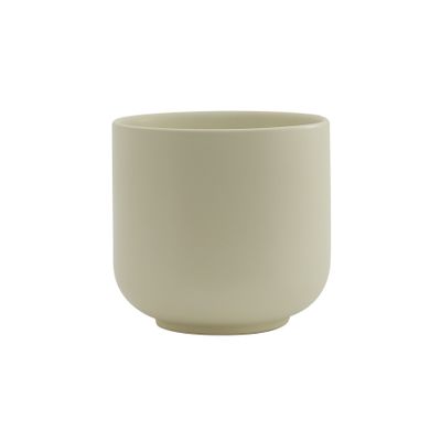Hortus Havana Ceramic Pot - Matt Cream - Dia16 x H15cm
