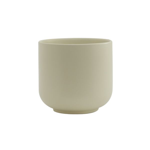 Hortus Havana Ceramic Pot - Matt Cream - Dia16 x H15cm