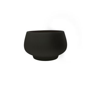 Hortus Belgrade Ceramic Bowl - Matt Black - Dia24 x H17.5cm