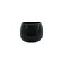 Hortus London Ceramic Pot - Glossy Black - Dia14 x H11cm