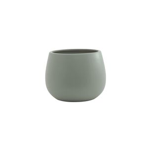 Hortus London Ceramic Pot - Matt Grey - Dia16.5 x H13cm
