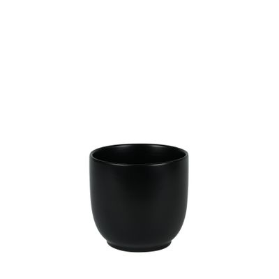Hortus Cairo Ceramic Pot - Matt Black - Dia13 x H12cm