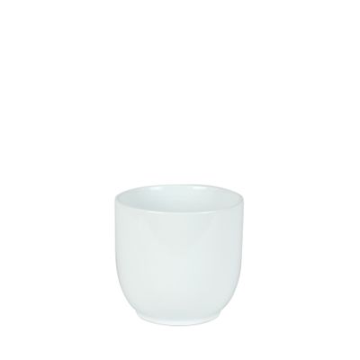 Hortus Cairo Ceramic Pot - Glossy White - Dia13 x H12cm