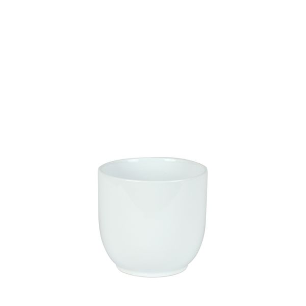 Hortus Cairo Ceramic Pot - Glossy White - Dia13 x H12cm