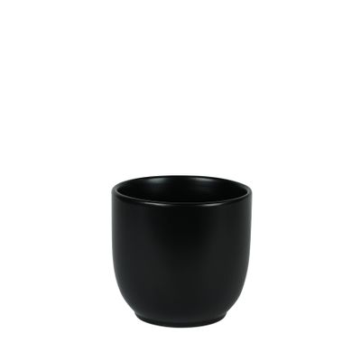 Hortus Cairo Ceramic Pot - Matt Black - Dia14 x H13cm