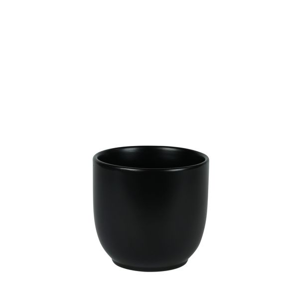 Hortus Cairo Ceramic Pot - Matt Black - Dia14 x H13cm