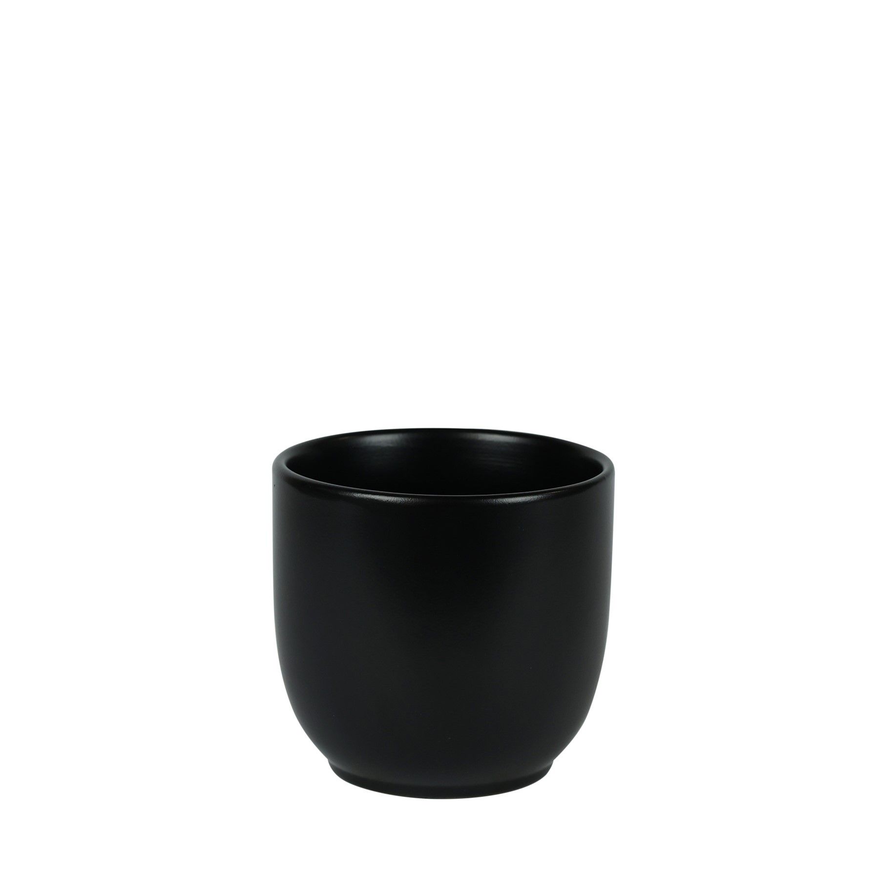 Hortus Cairo Ceramic Pot - Matt Black - Dia14 x H13cm