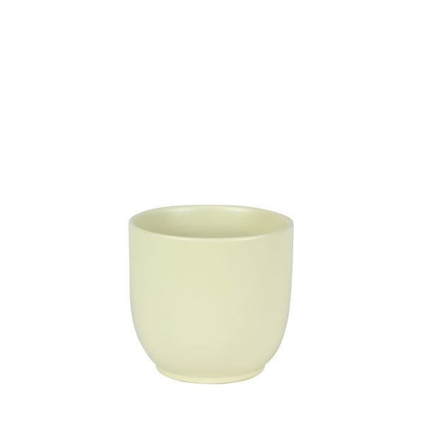 Hortus Cairo Ceramic Pot - Matt Cream - Dia14 x H13cm