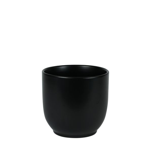 Hortus Cairo Ceramic Pot - Matt Black - Dia16 x H15cm