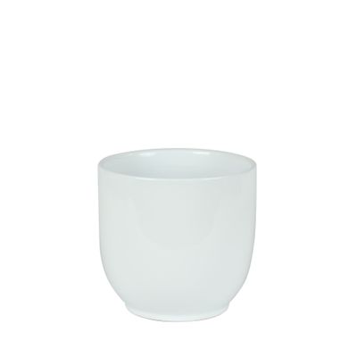 Hortus Cairo Ceramic Pot - Glossy White - Dia16 x H15cm