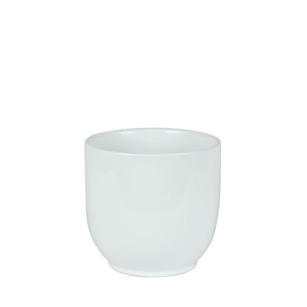 Hortus Cairo Ceramic Pot - Glossy White - Dia16 x H15cm