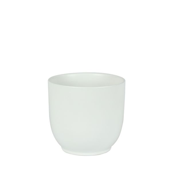 Hortus Cairo Ceramic Pot - Matt White - Dia16 x H15cm