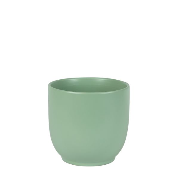 Hortus Cairo Ceramic Pot - Matt Sage- Dia16 x H15cm