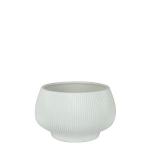 Hortus Belgrade Ceramic Bowl - Matt White - Dia24 x H17.5cm
